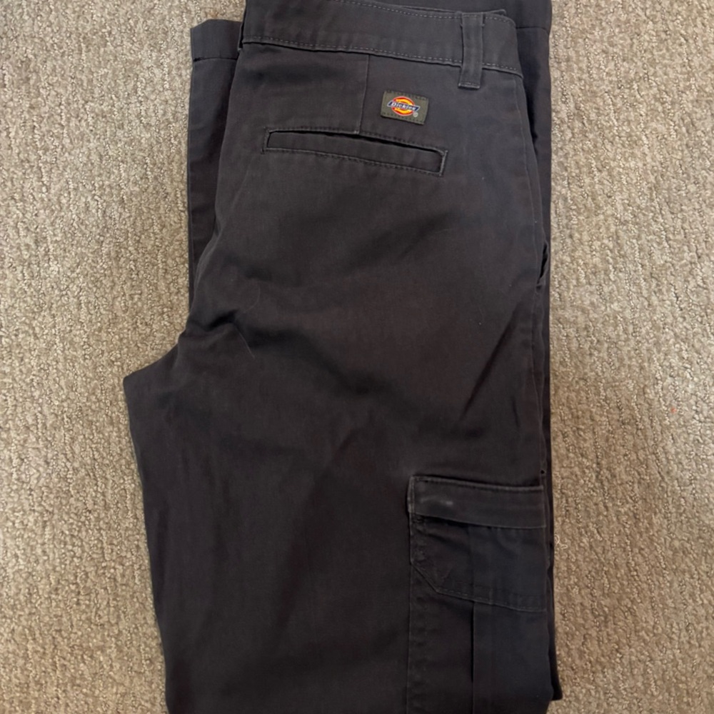 Dickies Women's Grey/Black Straight Leg Pants